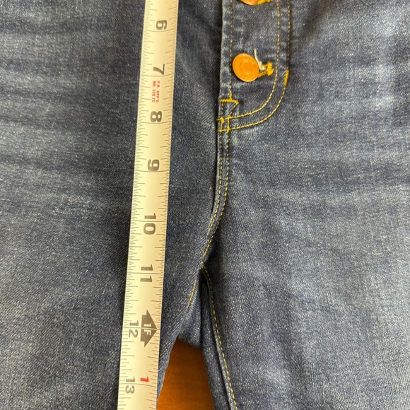 J. Crew Womens Toothpick Jeans Size 31 Button Fly Fitted High Rise Skinny Denim - Picture 6 of 12